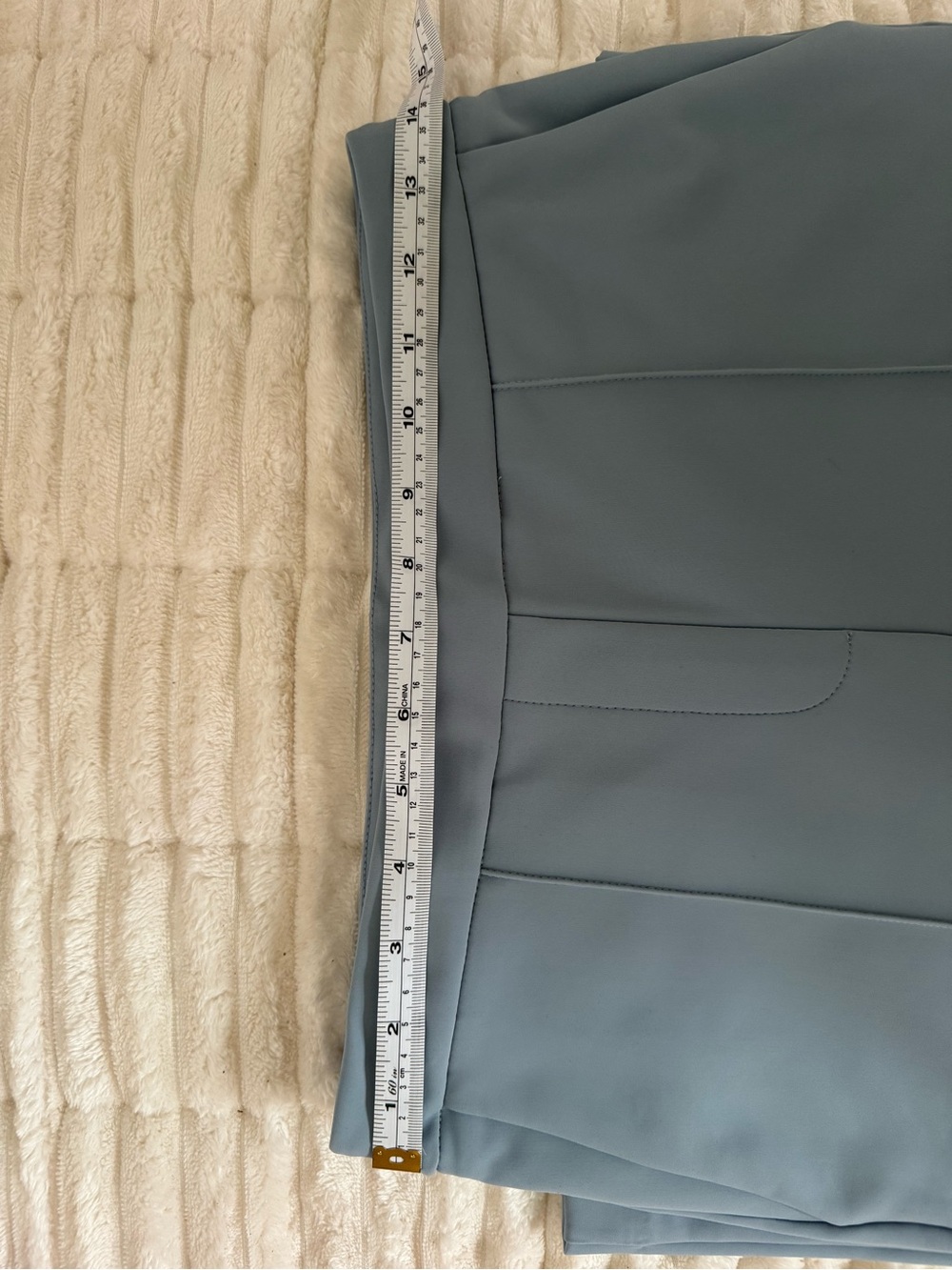 Christian Siriano Light Blue Women’s Tailored Stretch Pants - Picture 3 of 4